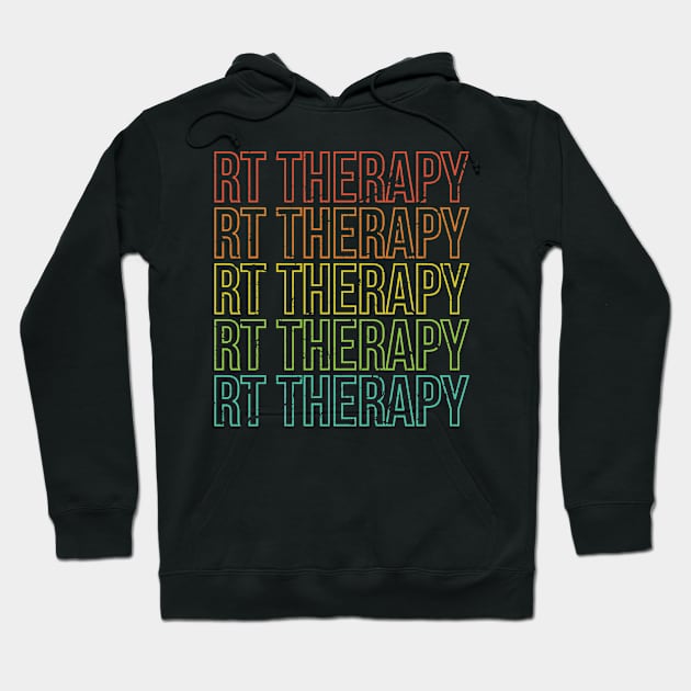 Vintage Retro RT Therapy Respiratory Therapist Gift Hoodie by ScottsRed